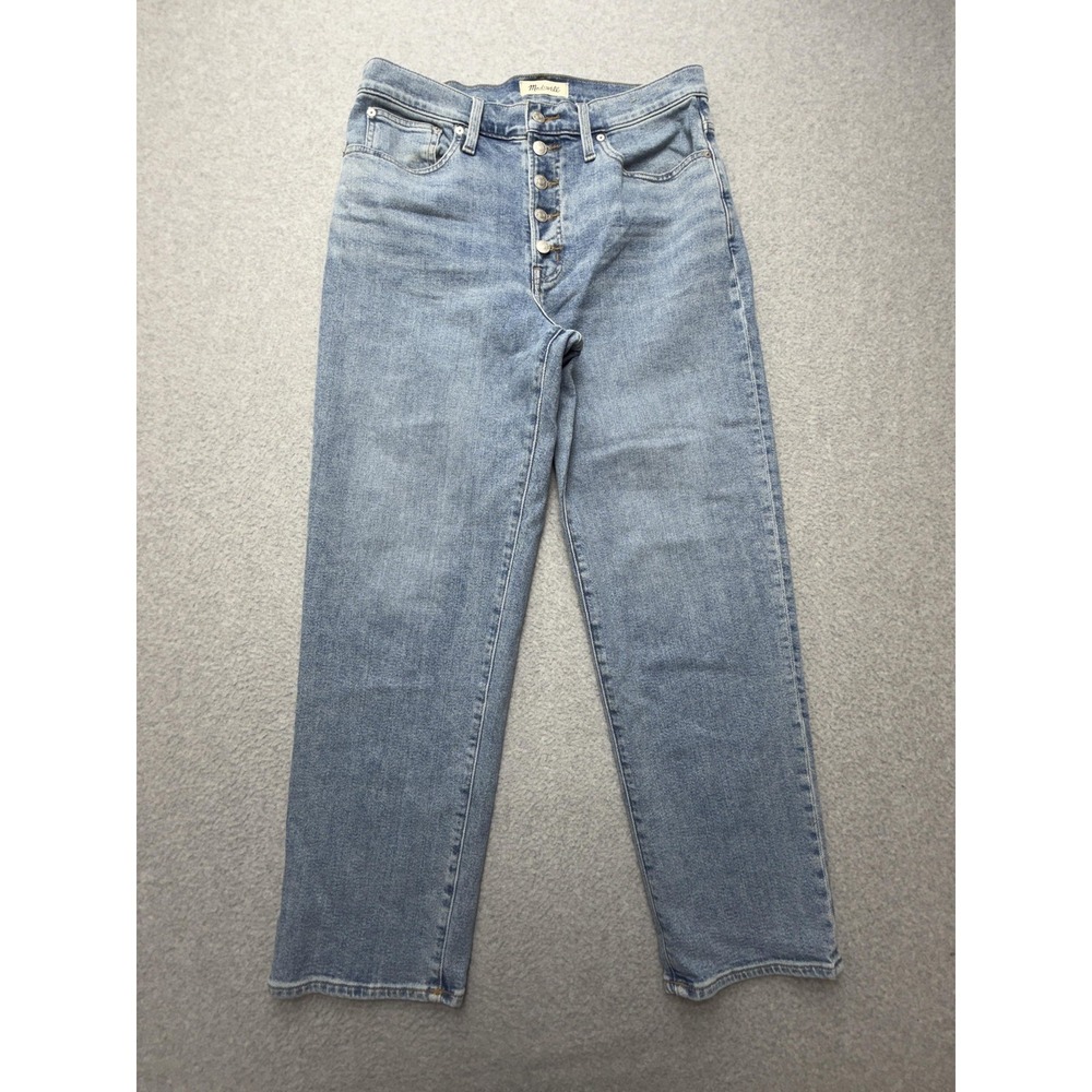 Madewell The Perfect Vintage Straight‎ Jean Womens 30 Blue High Rise Denim